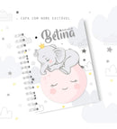 Arquivo De Corte - Caderneta De Vacinas Elefante Menina