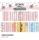 Estampas Dia Da Mulher Frases Coloridas Mulheres Png