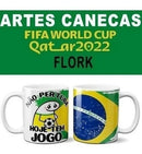 Pacote Artes Caneca Brasil Torcedor Flork 50 Arquivos Png