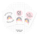 Arquivo Digital Livro Do Bebê Arco Íris Rosa-9 Itens- Lindo!