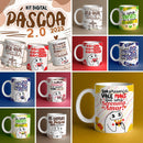 Estampas Caneca Flork Páscoa Personalizados P Sublimação