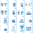 Pack de Arquivos de Corte Batizado Menino 5 Kits - Studio