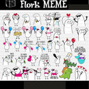 Kit Digital Florks Meme - Entrega Imediata