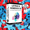 Arquivo De Corte Letras 3d E Números - Pdf