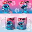 Estampas Canecas Com Café Sem Café Editáveis Mockups