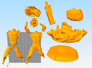 Shingeki No Kyojin Eren Y Mandibula Stl Obj Impresión 3d