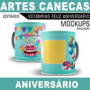 Estampas Canecas Aniversário 70 Estampas Canecas Parabéns