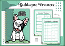 Caderneta Vacina Pet Buldogue Frances Macho -arquivo Digital