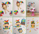 Pack 08 Arquivos de Corte Topos de Bolo Carnaval 2023 - Studio