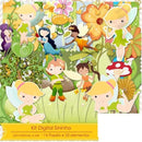 17 Kits Scrapbook Digital Sininho Png Papel Digital