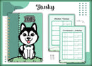Caderneta Vacina Pet Husky Macho - Arquivo Digital
