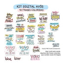 Estampas Dia Dos Avós Kit Digital Arquivos Png Sublimação