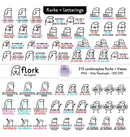 Kit Digital Flork Bento Memes Lettering Arquivos Png
