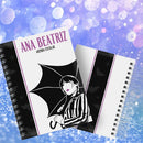 Kit Encadernação Agendas Escolares  Wandinha  Editável Corel