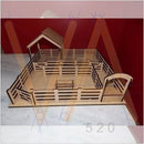 Vetor, Curral Da Fazenda, Cnc Laser