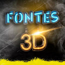 Fontes 3d, Png, Estilizadas, Fontes Temáticas