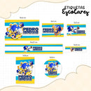 Arquivo Etiqueta Escolar Sonic 4 Studio Pdf Png Cdr