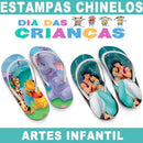 Estampas Dia Das Crianças Chinelos Sublimação Infantil