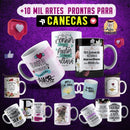 Pack De Artes Para Canecas + 10.000 - Envio Imediato