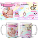 Estampas Nascimento Recem Nascido Sublimação Canecas Mockups