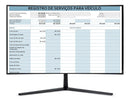 Planilha Registro De Servicos Para Veiculo Em Excel