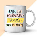 Estampas Canecas Avós Vovó Vovô Frases Coloridas Sublimação