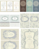Megapack De Invitaciones Casamiento Vintage Editable