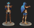 Saint Seiya Camus De Acuario Stl Obj Impresión 3d