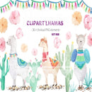 Kit Digital Clipart Lhamas
