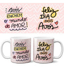 Pack Artes Dia Dos Avós Artes Sublimação Canecas Pandoca