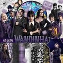 Arquivo Digital - Combo Artes Wandinha Série Cute Elementos