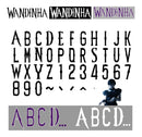 Kit Digital Alfabetos E Números Wandinha Addams (3 Modelos)