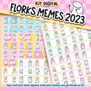 Kit Digital Florks Memes 2023 Artes Frases P Personalizados