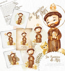 Santinhos Em Aquarela Kit Digital Imagens Em Png Scrapbook