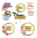 Arquivo Corte Topo De Bolo - Happy Birthday 60 Tema Combo