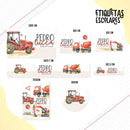 Etiqueta Escolar Construção - Arquivo Digital