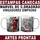 Sublimação Canecas Heróis Vingadores Marvel Dc Simpsons