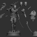 Deadpool Com Metralhadora - Arquivo Stl - Impressão 3d