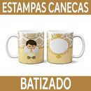 Sublimação Canecas Batizado Artes Prontas Estampas