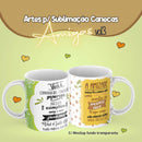 Pack Artes P/ Sublimação De Canecas Tema Amigas 3 C/ Mockups
