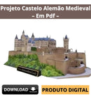 Projeto Papercraft 3d Castelo Alemão Medieval Maquete Em Pdf