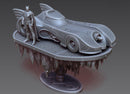 Dc Batmobile Diorama - Hex3d Stl Obj Para Impresión 3d