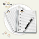 Agenda Confeiteiro Masculina - Arquivo Digital