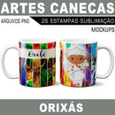 Estampas Canecas Sublimação Orixás Kit 2 Png Mockups