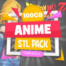 Pack Stl Modelos 3d Anime + De 100gb -  10.000 Archivos