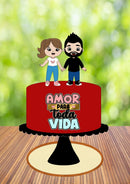 Topo De Bolo Amor Para Toda Vida - Arquivo Digital