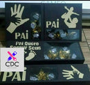 arquivo corte silhouette caixa presente pai + brinde