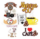 Arquivo Corte Topo De Bolo - Café 03 Temas Combo arquivospersonalizados