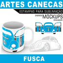 Pack Artes Fusca Canecas Mockups Corel Png Estampas