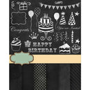 Kit Papel Digital Chalkboard Clipart + Frete Grátis + Brinde